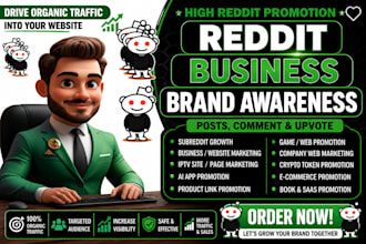 manage reddit SEO post to promote brand website, ai app book crypto saas product