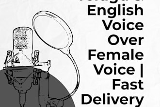 record clear telugu and english female voice over