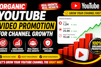 do organic youtube video promotion for channel growth