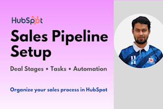 set up hubspot sales pipelines, deal stages, deal automation