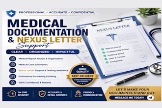 prepare professional medical documentation and summaries