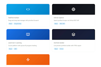 build a react web app or interactive dashboard