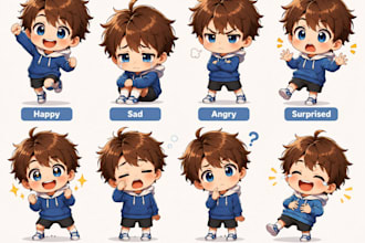 design pngtuber, live2d vtuber, chibi vtuber, twitch streaming avatar for stream