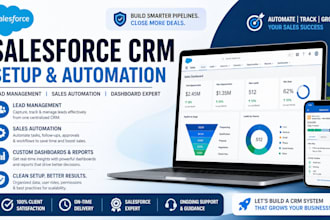 salesforce crm setup sales automation lead management dashboard expert
