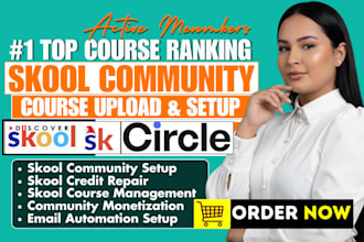 skool promotion skool credit repair skool course manager skool community setup