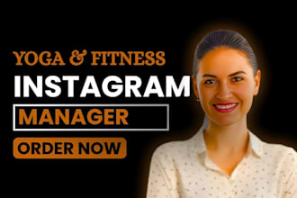 do yoga gym fitness instagram social media manager yoga instagram post content