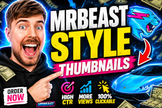 design viral mrbeast style youtube thumbnails