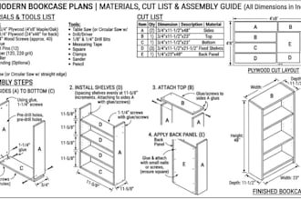 draw detailed DIY woodworking plans for any project with material and cut list