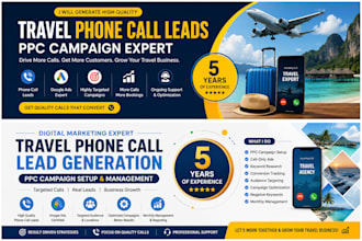 run PPC campaigns for travel phone call lead generation
