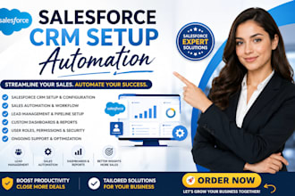 do salesforce CRM setup sales automation lead management dashboard expert