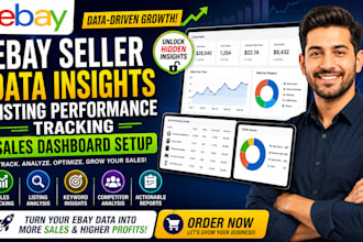 do ebay seller data insights listing performance tracking sales dashboard setup