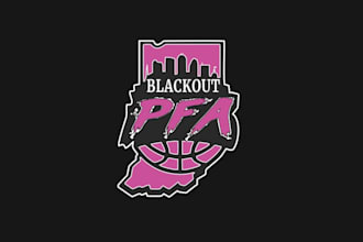 design girls youth basketball logo