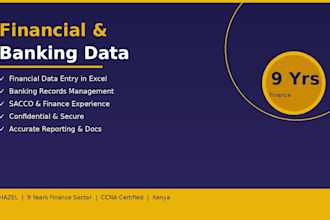 do accurate financial and banking data entry in excel