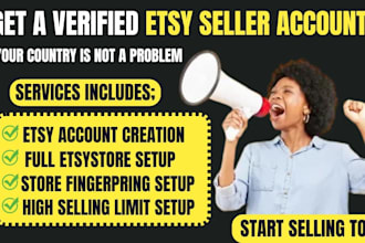 unsuspended etsy account creation, etsy seller account, etsy store setup