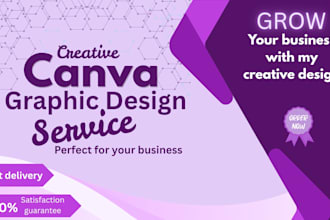 design social media post, flyers any custom design in canva