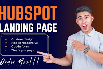 design and build a hubspot landing page for coaches and course creators