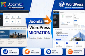 migrate joomla website to wordpress expert with SEO optimization