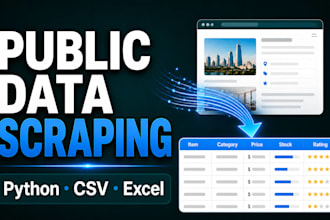 build a python web scraper for public data extraction