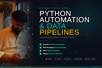 write custom python automation scripts and data pipelines