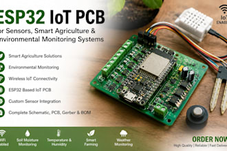 do esp32 iot pcb for sensors, smart agriculture, environmental monitoring system