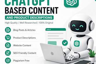 write chatgpt based content and product description