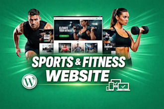 build a professional gym and fitness website