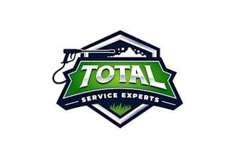 make unique landscaping commercial cleaning logo