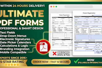 convert PDF to fillable PDF form