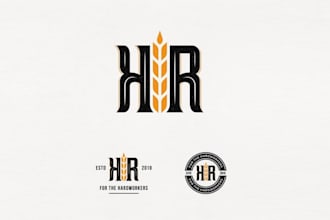 design unique hardworking beer logo