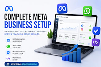 set up meta business suite, whatsapp api, meta business verification, meta pixel