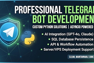 provide python automation and ai chatbot development