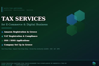 support on vat and company registartion for amazon in greece