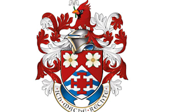 design luxury unique modern heraldic crest logo