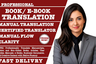 translate and proofread your spanish book or novel professionally