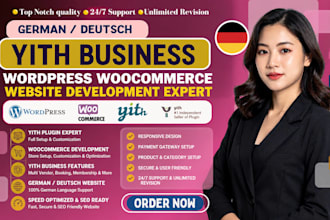 german deutsch yith business wordpress woocommerce website development expert