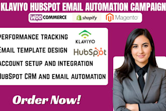 do klaviyo hubspot email automation campaign shopify magento woocommerce