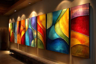 make mid century modern digital wall art for you