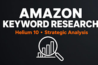 do amazon keyword research with helium 10 for your fba product