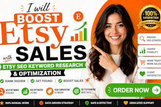 boost etsy sales with etsy SEO keyword research and optimization for better sale