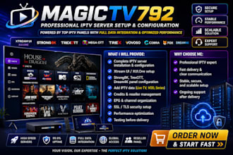 deliver reseller panel with strong8k, lion ott, dream4k, with reseller website