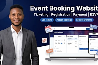 design event booking website for tickets rsvp and registration