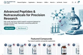 peptide website research peptide nutracueutical supplement website peptide store