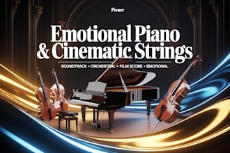 compose emotional piano and cinematic strings soundtrack music
