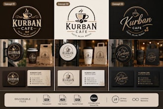 modern minimalist logo and social media kit design using canva