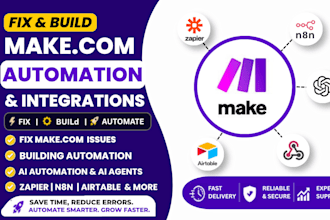 fix mke com automation setup integromat scenerio zapier made com n8n ai agent
