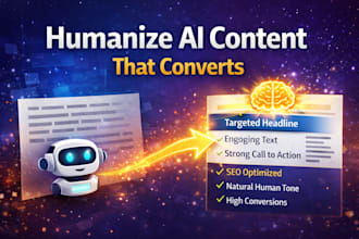 humanize ai content into high converting SEO and UX optimized copy