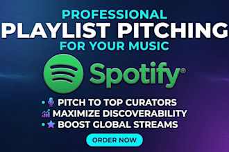 do spotify pitch spotify promotion for playlist pitching