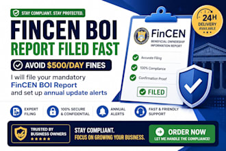do your fincen boi report and set annual compliance alerts