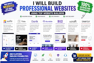 build softr doric tilda b12 durable ucraft dorik simvoly website design