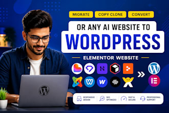 copy clone and convert ai websites replit, lovable, claude, wix to wordpress